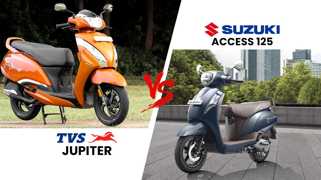 TVS Jupiter Vs Suzuki Access 125: Battle Head-on 