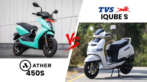 Ather 450S vs TVS iQube S: Battle Of The Affordable Electric Scooters