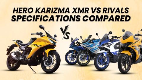 Hero Karizma XMR vs Rivals: Specifications Compared
