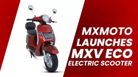 mXmoto Launches mXv Eco Electric Scooter In Two Variants, Prices Start At Rs 84,999