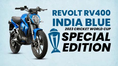 Revolt RV400 India Blue – 2023 Cricket World Cup Special Edition Launched 