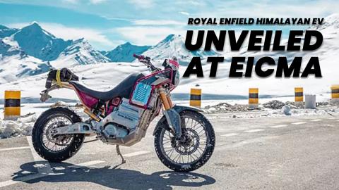 Royal Enfield Himalayan EV UnveiledAt EICMA 2023, Serves As Testing Platform For Brand’s First Electric Motorcycle