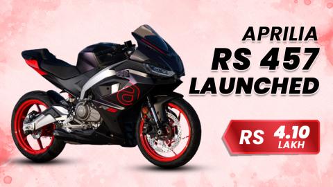 ApriliaRS 457 Launched In India AtRs 4.10 Lakh, Brings Racing Pedigree to Middleweights