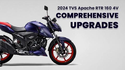 2024 TVS Apache RTR 160 4V Breaks Cover With Comprehensive Upgrades