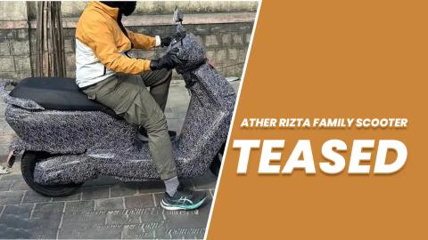 Ather Rizta Family Scooter Teased, New Details Reveal