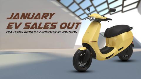 January EV Sales Out: Ola Leads India's EV Scooter Revolution