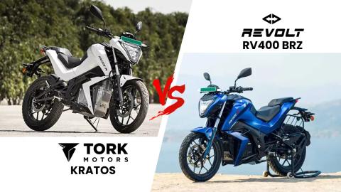 Revolt RV400 BRZ vs Tork Kratos: Entry Level Electric Bikes Battle It Out