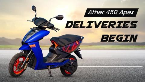 Ather 450 Apex Deliveries Begin, To Be A Limited-Run Model