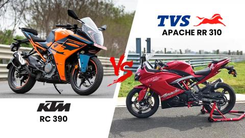 KTM RC 390 vs TVS Apache RR 310: Two Sports Bikes Compared