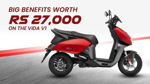Big Benefits Worth Rs 27,000 On The Vida V1!