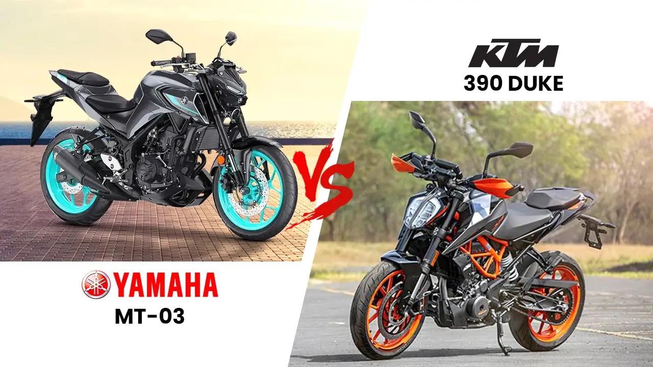 KTM 390 Duke vs Yamaha MT-03: Specifications Compared