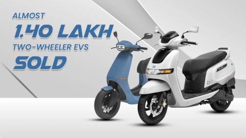 Almost 1.40 Lakh Two-wheeler EVs Sold In India In March 2024! 