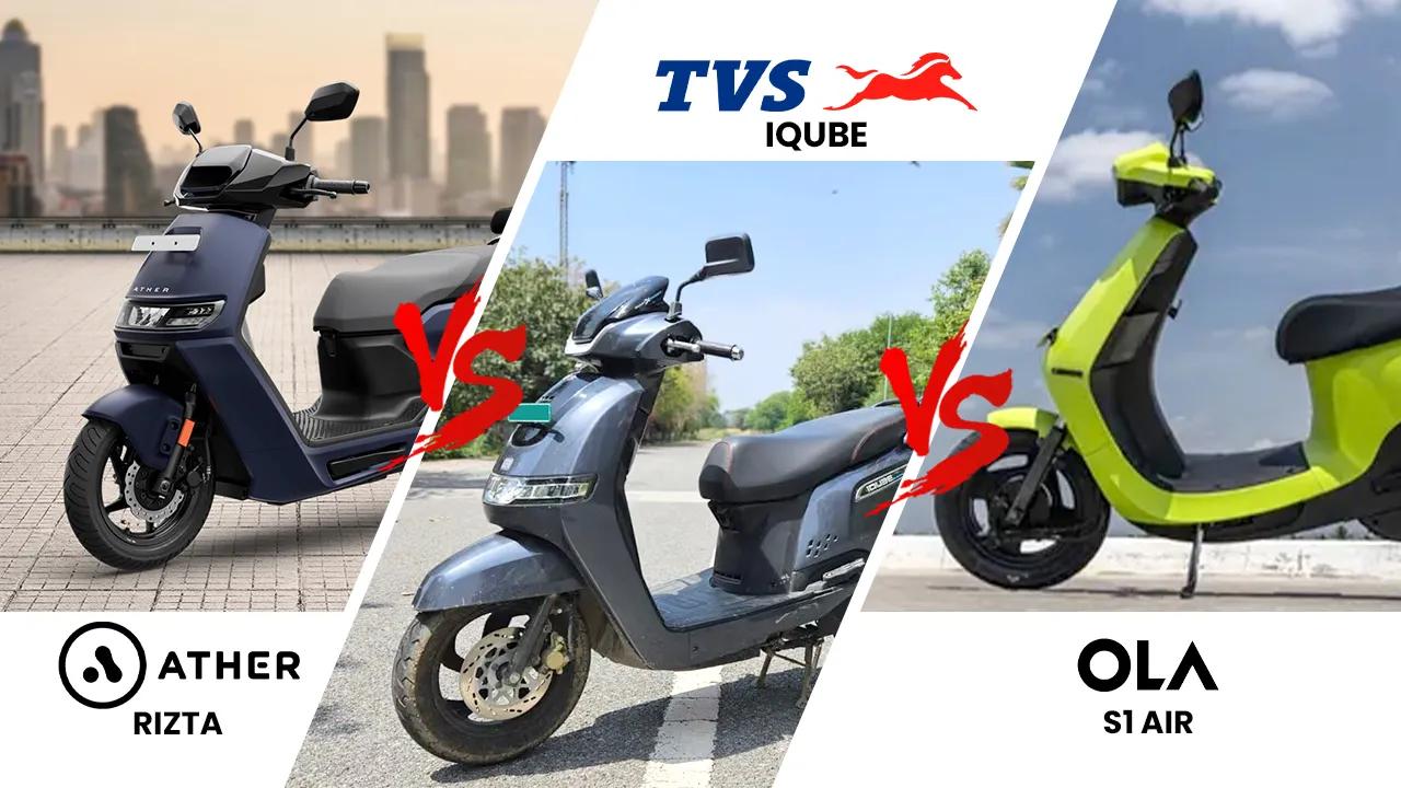 Ather Rizta vs Ola S1 Air vs TVS iQube: How Rizta Fares Against The Leaders  