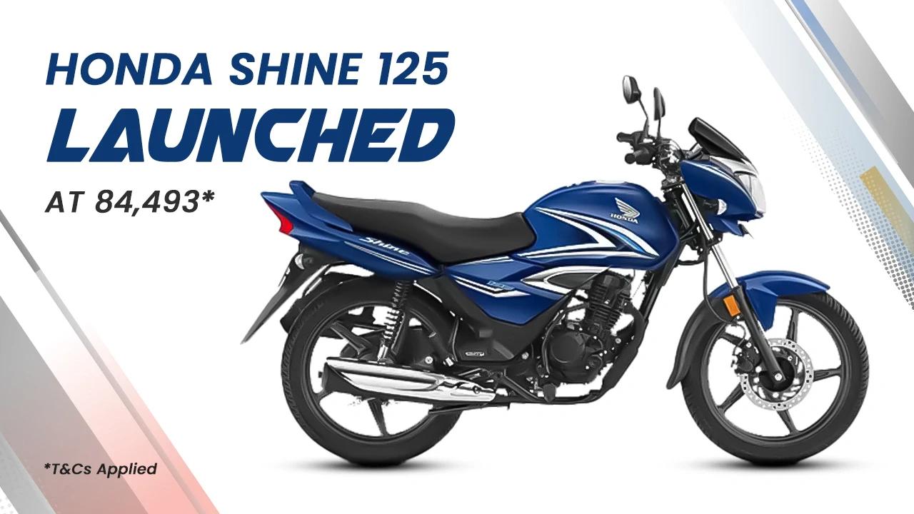 New Honda Shine 125 Launched at Price – 2025 Honda Shine 125 Price, Features, Mileage