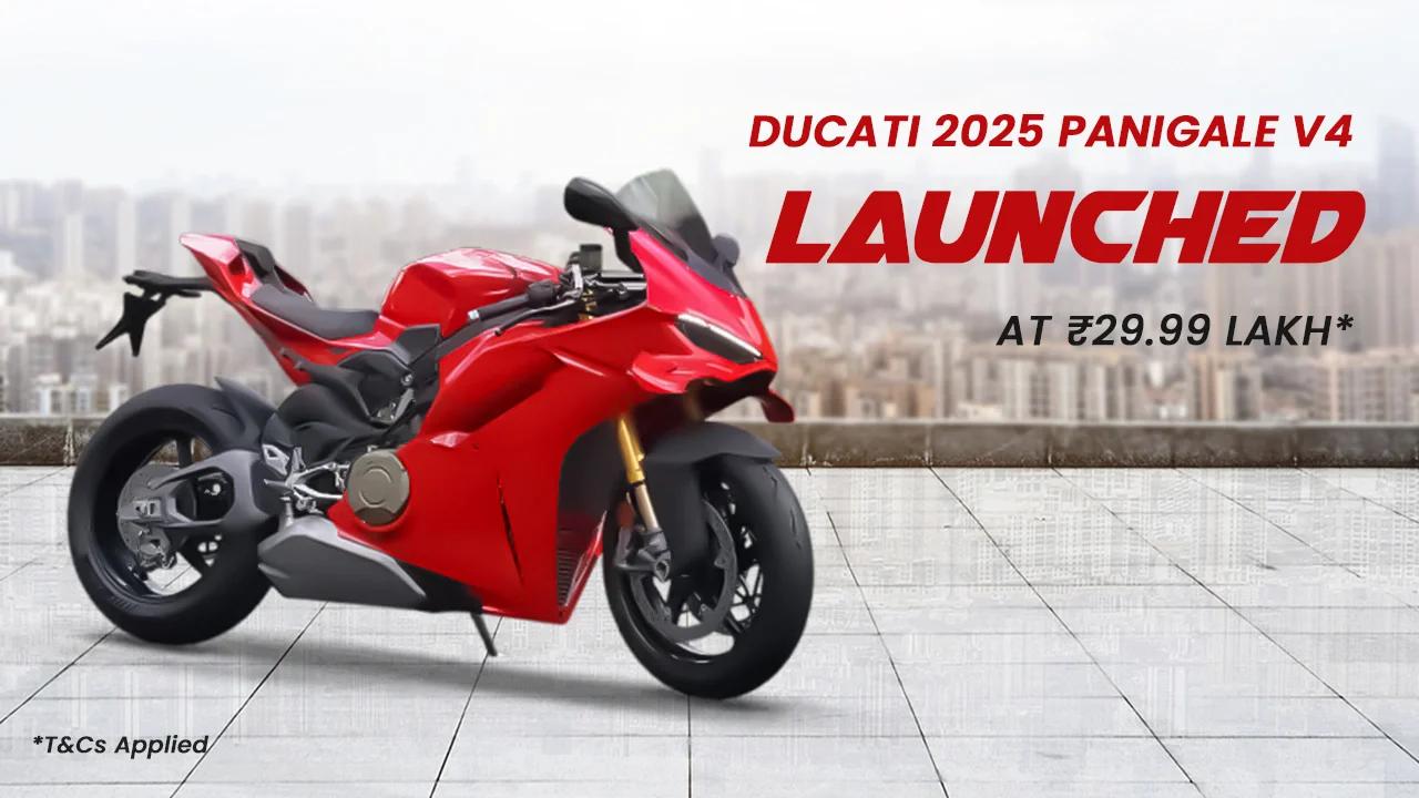 2025 Ducati Panigale V4 Launched in India – Price Starts at ₹27.41 Lakh | Variants & Features