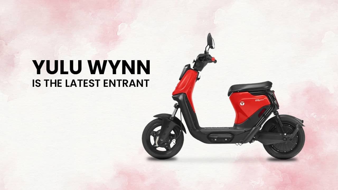 Yulu Wynn is the latest entrant in the Indian electric two-wheeler space Yulu Wynn is the latest entrant in the Indian electric two-wheeler space