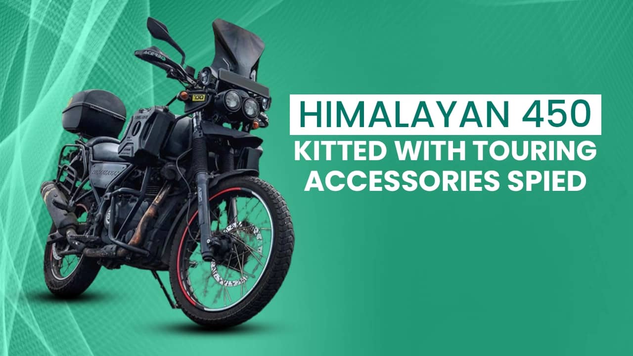Royal Enfield Himalayan 450 Kitted With Touring Accessories Spied Royal Enfield Himalayan 450 Kitted With Touring Accessories Spied
