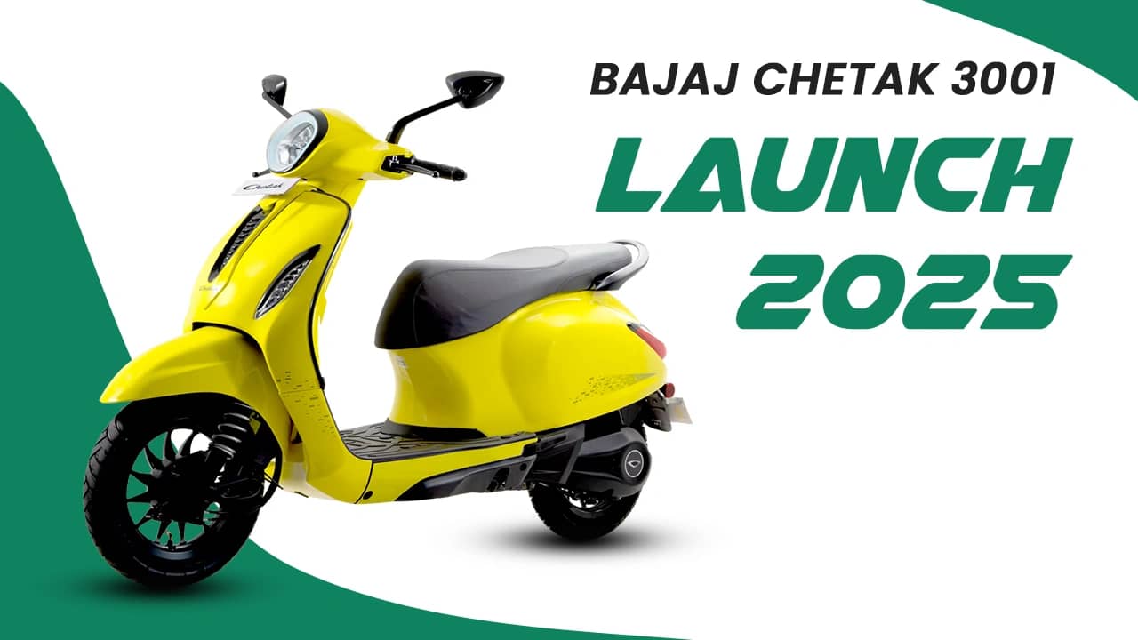 Bajaj Chetak 3001 Launch 2025: Cheapest Electric Scooter in India Bajaj Chetak 3001 Launch 2025: Cheapest Electric Scooter in India