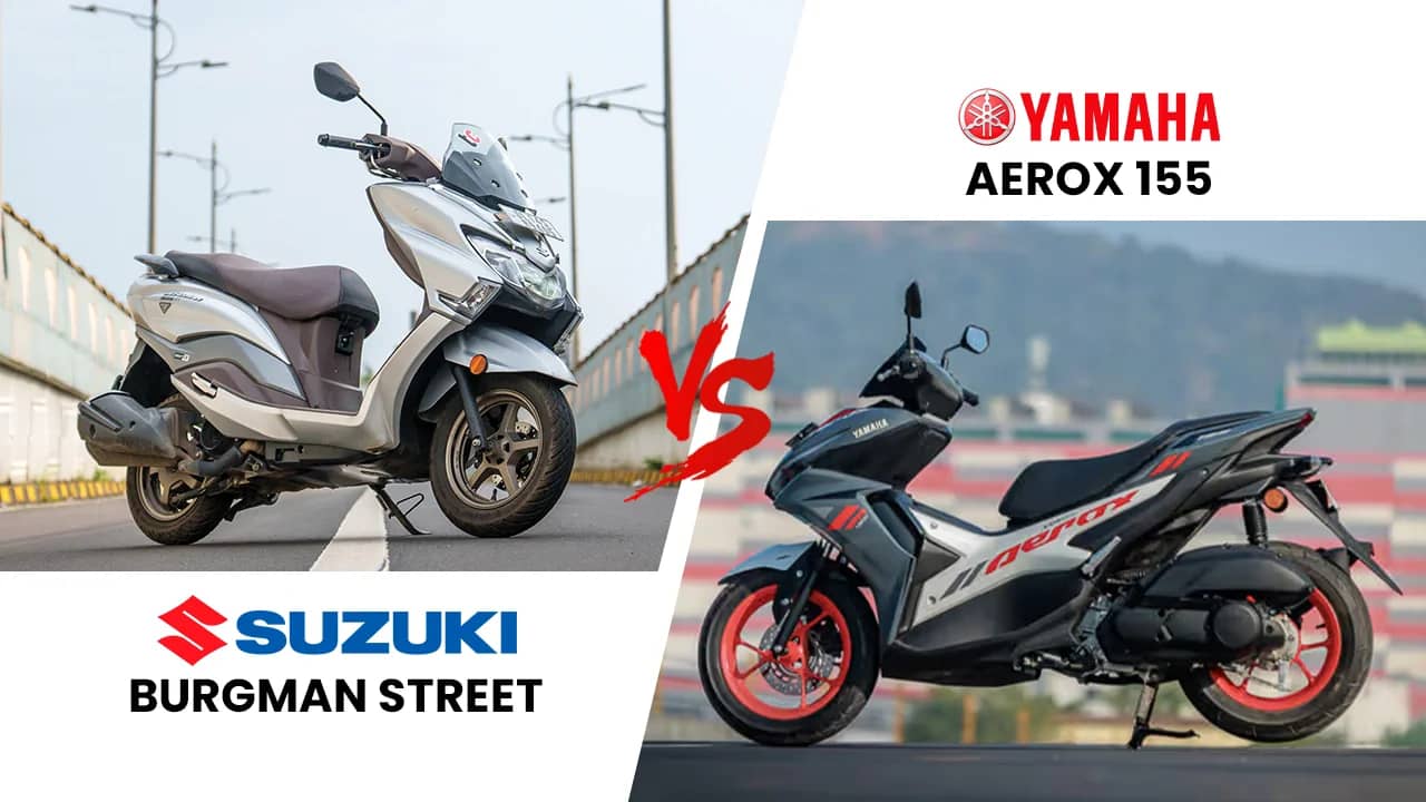Suzuki Burgman Street vs Yamaha Aerox 155: Maxi-Scooter Comparison 2025 Suzuki Burgman Street vs Yamaha Aerox 155: Maxi-Scooter Comparison 2025