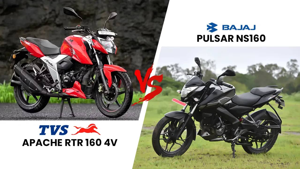 2025 TVS Apache RTR 160 4V vs Bajaj Pulsar NS160: Which is More Powerful? 2025 TVS Apache RTR 160 4V vs Bajaj Pulsar NS160: Which is More Powerful?