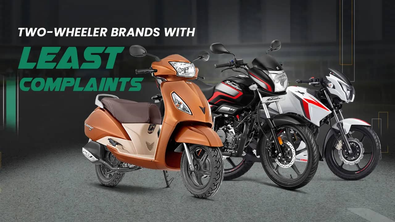 Two-Wheeler Brands with Least Complaints – Survey Results Two-Wheeler Brands with Least Complaints – Survey Results