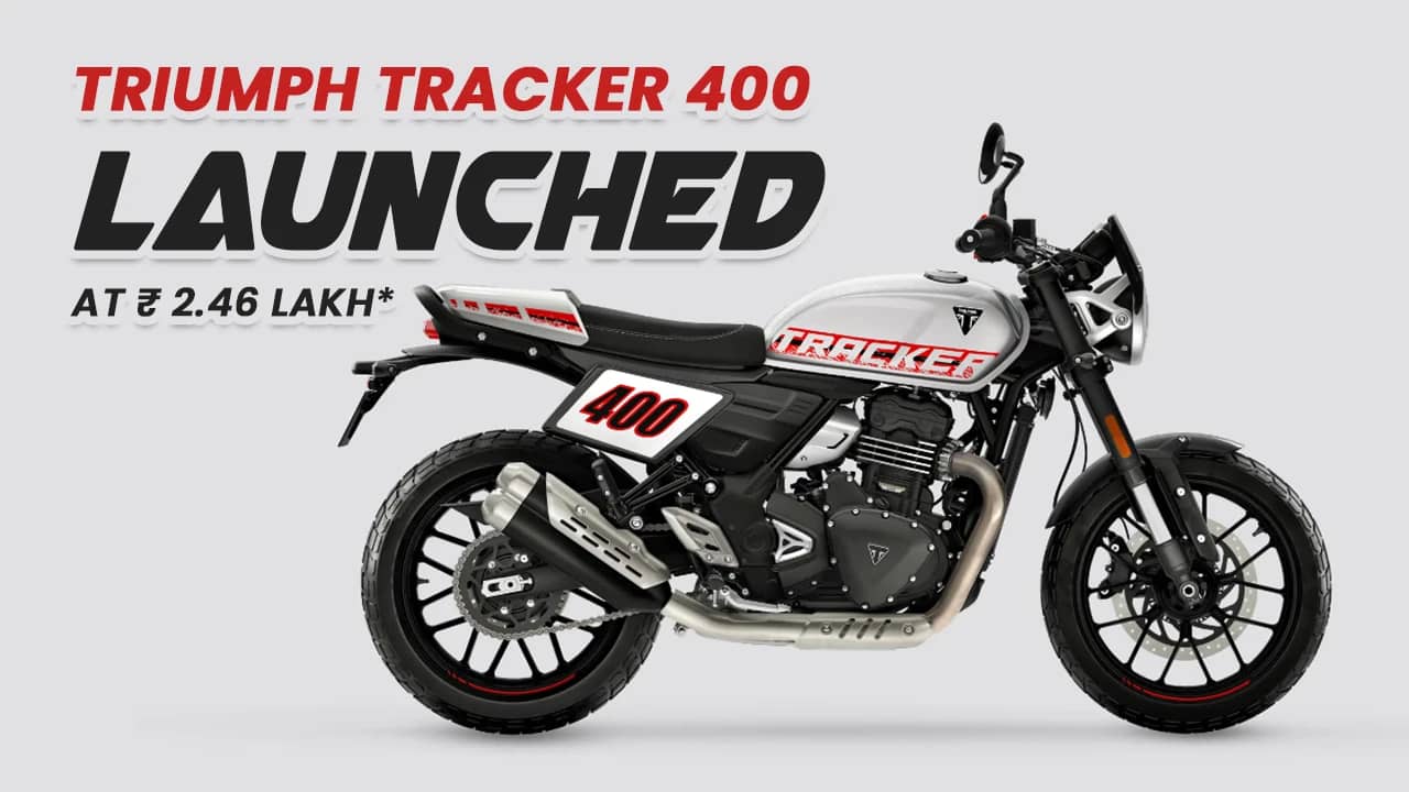 Triumph Tracker 400 Launched in India with a New 350cc Engine Triumph Tracker 400 Launched in India with a New 350cc Engine