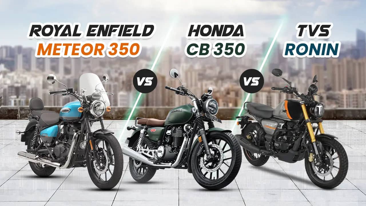 Royal Enfield Meteor 350 vs Honda CB 350 vs TVS Ronin: Which One Wins in 2026? Royal Enfield Meteor 350 vs Honda CB 350 vs TVS Ronin: Which One Wins in 2026?