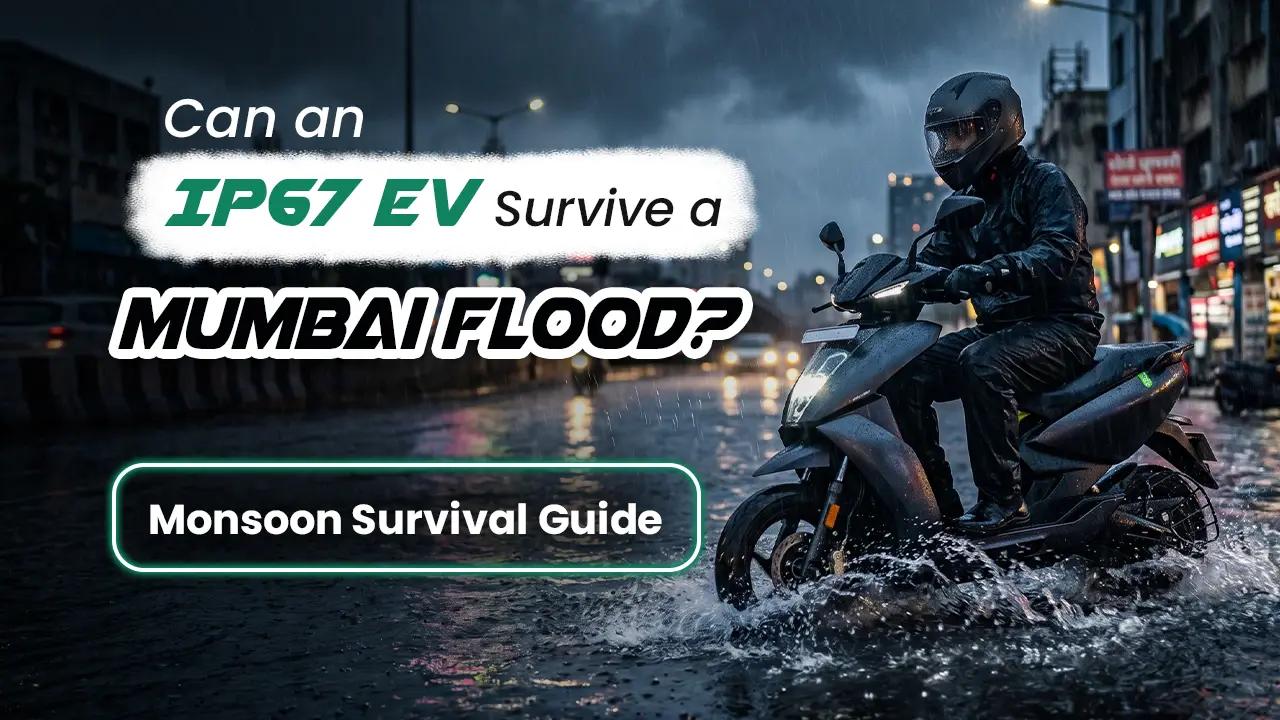 Electric Scooter Monsoon Survival Guide: Can an IP67 EV Survive a Mumbai Flood? Electric Scooter Monsoon Survival Guide: Can an IP67 EV Survive a Mumbai Flood?