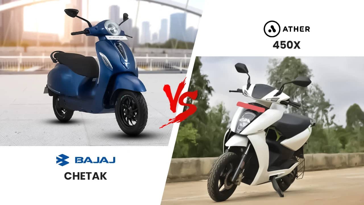 Bajaj Chetak vs Ather 450X: Which Electric Scooter Has Better Real-World Range in India? Bajaj Chetak vs Ather 450X: Which Electric Scooter Has Better Real-World Range in India?