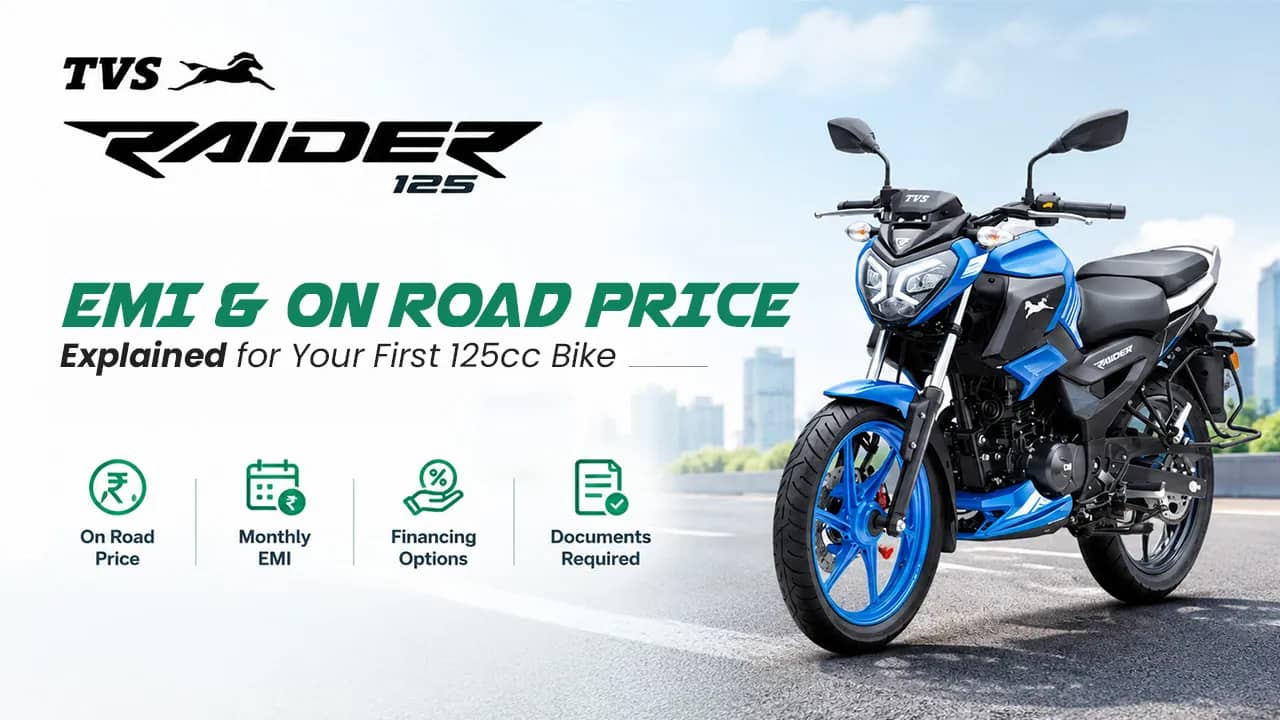 TVS Raider 125 EMI and On Road Price Explained for Your First 125cc Bike TVS Raider 125 EMI and On Road Price Explained for Your First 125cc Bike