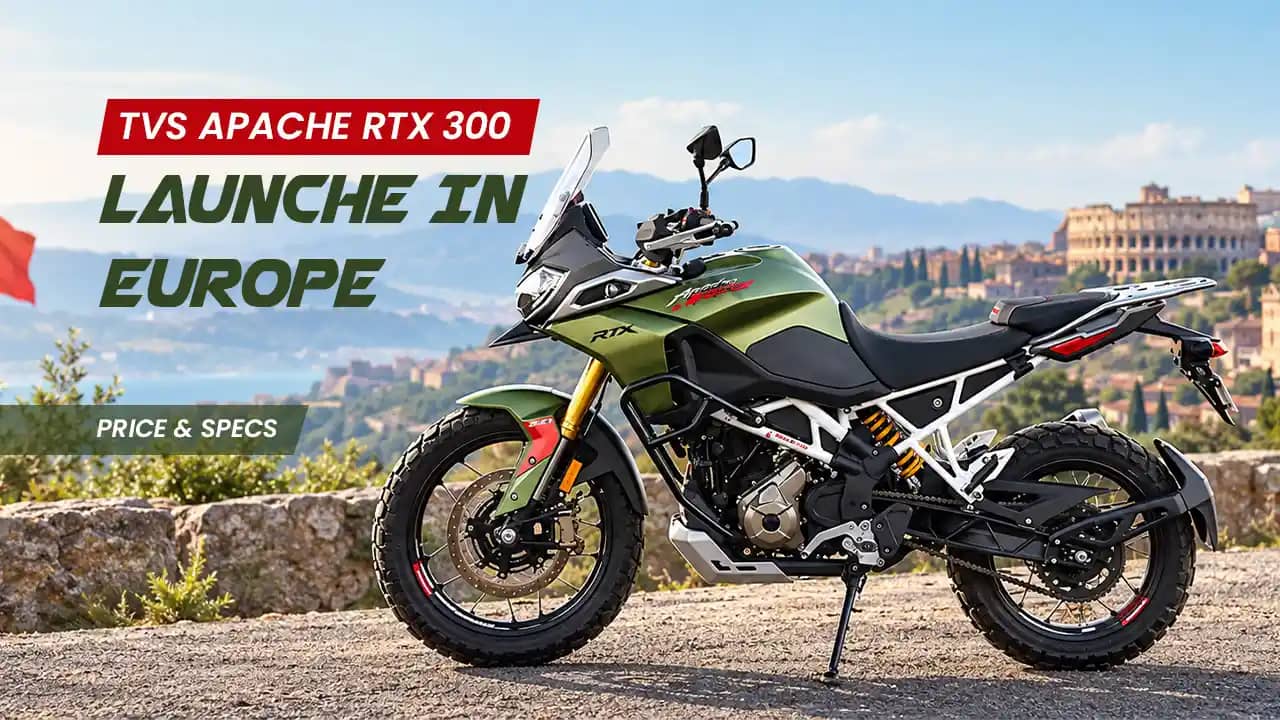 TVS Apache RTX 300 Enters Europe: What the Italy Launch Means Back Home TVS Apache RTX 300 Enters Europe: What the Italy Launch Means Back Home