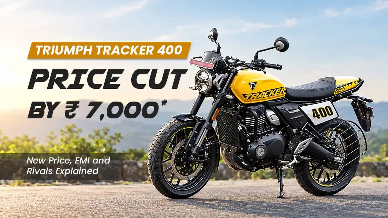 Triumph Tracker 400 Price Cut by Rs 7,000: New Price, EMI and Rivals Explained Triumph Tracker 400 Price Cut by Rs 7,000: New Price, EMI and Rivals Explained