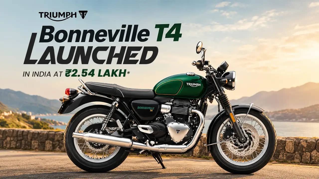 Triumph Bonneville T4 Launched in India at ₹2.54 Lakh: Is It the Bonneville to Buy? Triumph Bonneville T4 Launched in India at ₹2.54 Lakh: Is It the Bonneville to Buy?