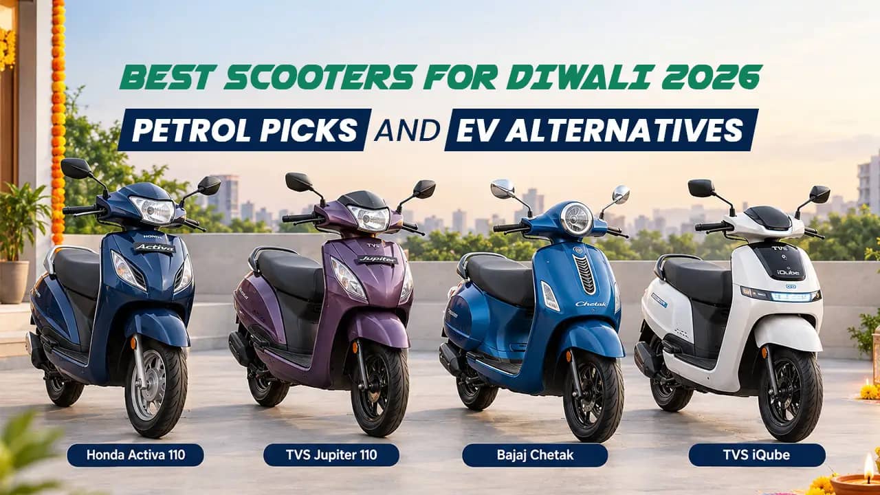 Best Scooters for Diwali 2026: Petrol Picks and EV Alternatives in India Best Scooters for Diwali 2026: Petrol Picks and EV Alternatives in India